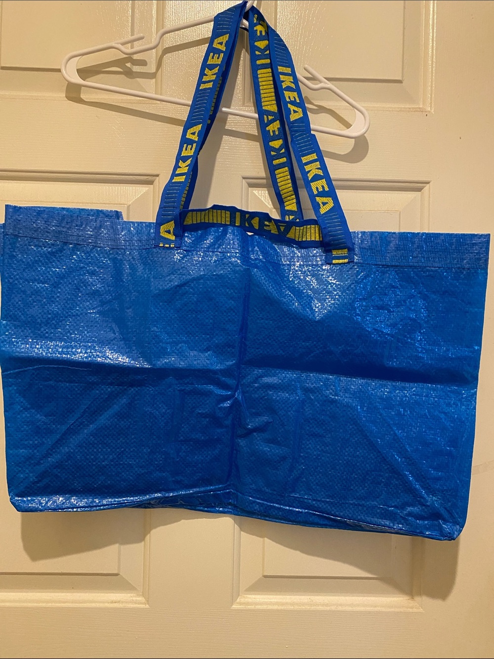 IKEA Large Blue Tote with Yellow Branded Handles x 2 bags